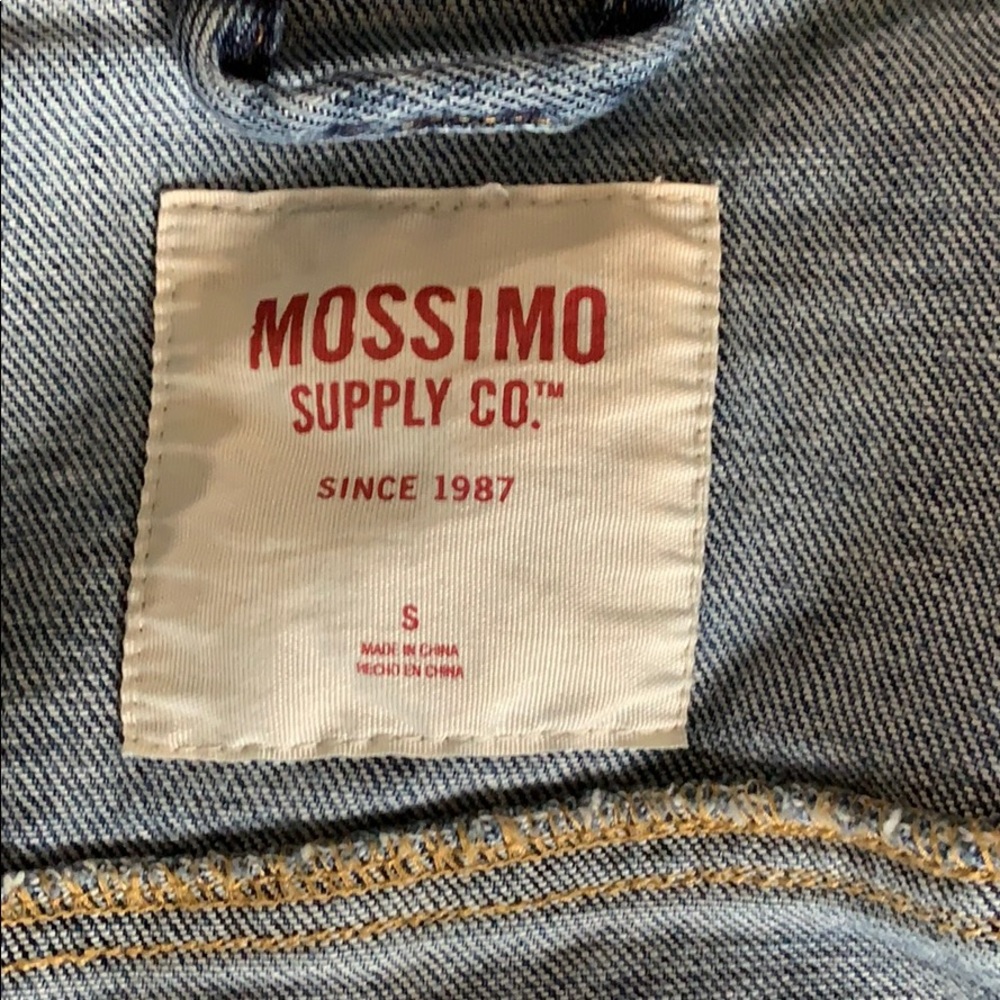 Distressed jean jacket